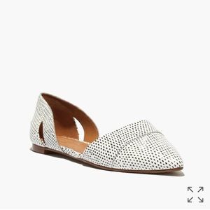 Madewell D'Orsay Flat in Snake Spot 6